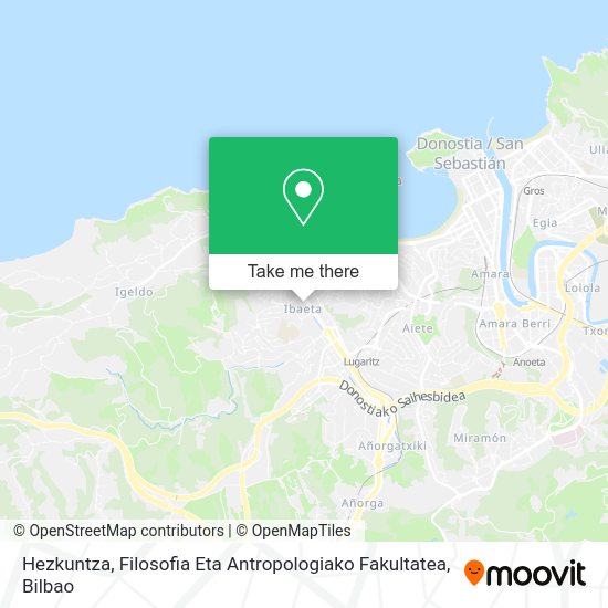 Hezkuntza, Filosofia Eta Antropologiako Fakultatea map