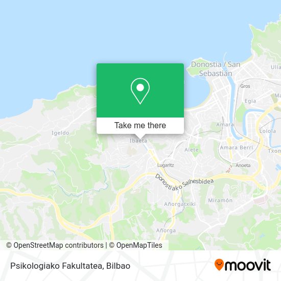 Psikologiako Fakultatea map