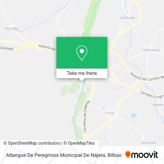 Albergue De Peregrinos Municipal De Nájera map
