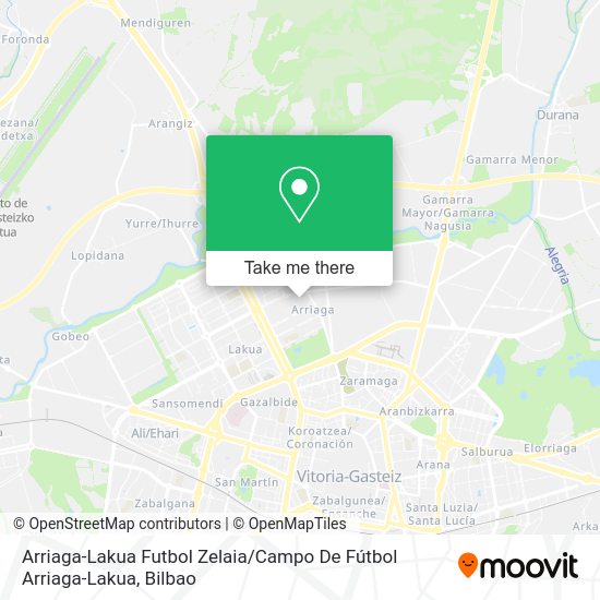 Arriaga-Lakua Futbol Zelaia / Campo De Fútbol Arriaga-Lakua map