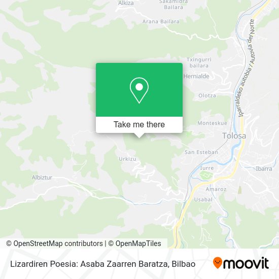 Lizardiren Poesia: Asaba Zaarren Baratza map