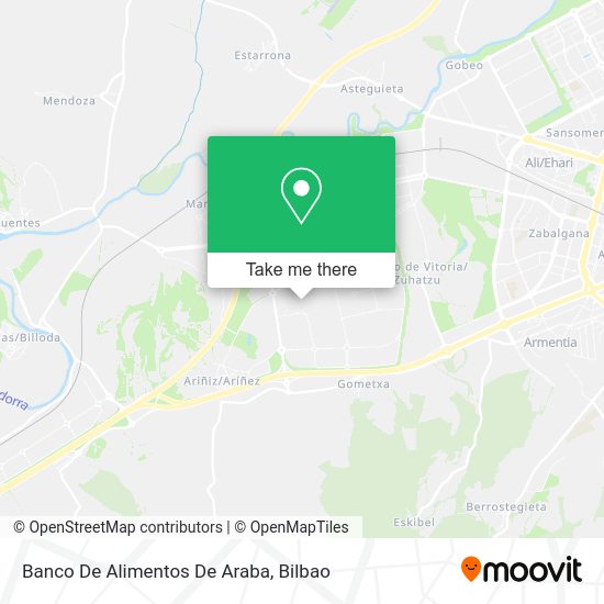 Banco De Alimentos De Araba map