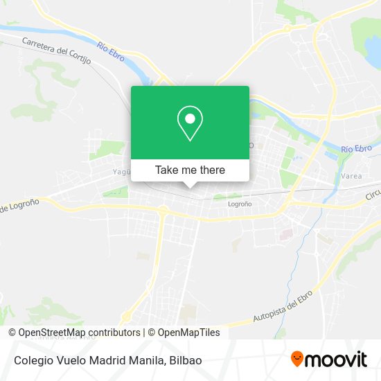 Colegio Vuelo Madrid Manila map