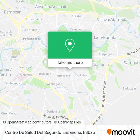 Centro De Salud Del Segundo Ensanche map