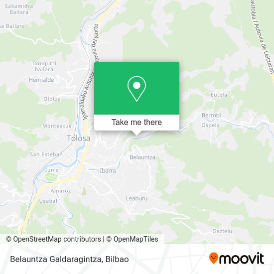Belauntza Galdaragintza map