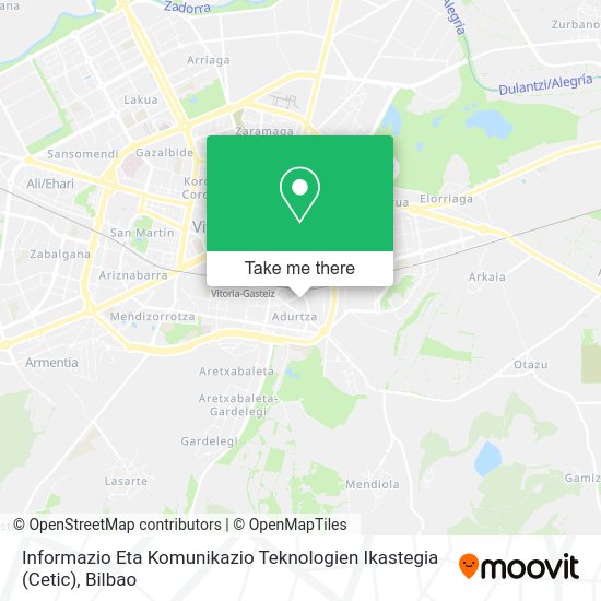 Informazio Eta Komunikazio Teknologien Ikastegia (Cetic) map