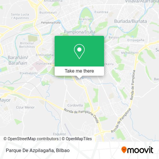 Parque De Azpilagaña map