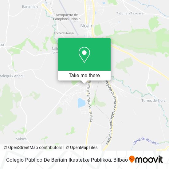 Colegio Público De Beriain Ikastetxe Publikoa map