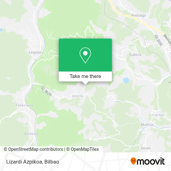 Lizardi Azpikoa map