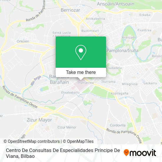 Centro De Consultas De Especialidades Príncipe De Viana map