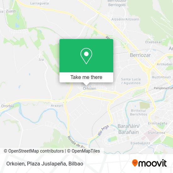 Orkoien, Plaza Juslapeña map