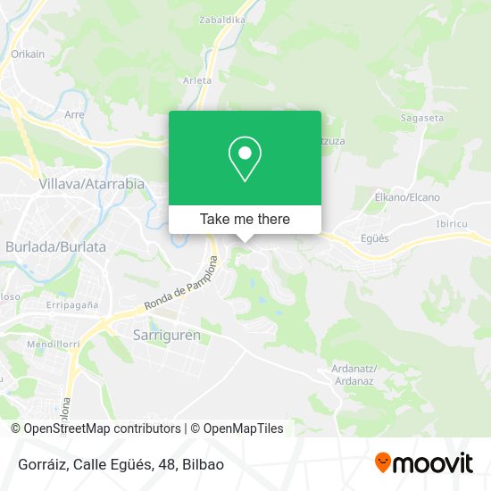 Gorráiz, Calle Egüés, 48 map