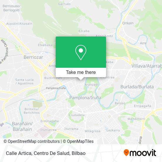 Calle Artica, Centro De Salud map