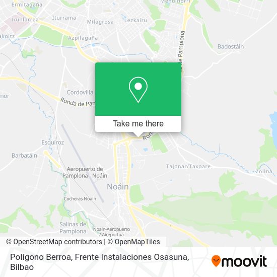 Polígono Berroa, Frente Instalaciones Osasuna map