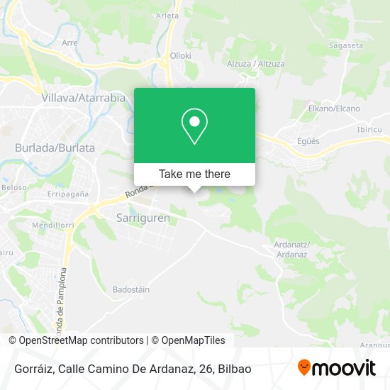 Gorráiz, Calle Camino De Ardanaz, 26 map