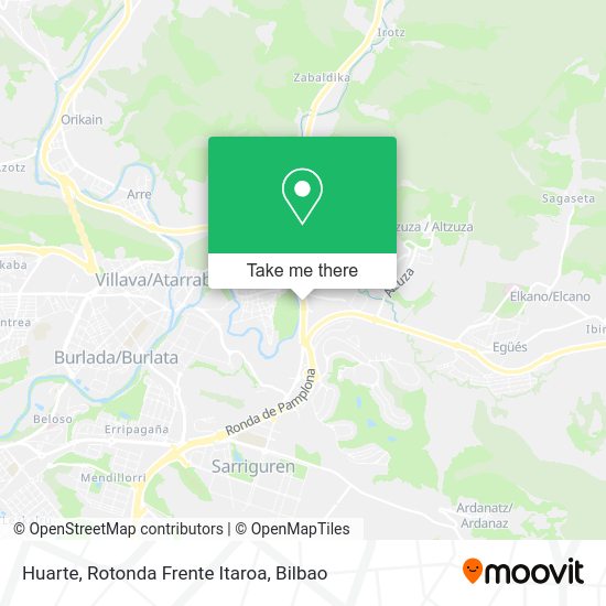 Huarte, Rotonda Frente Itaroa map