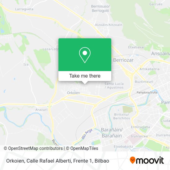 Orkoien, Calle Rafael Alberti, Frente 1 map