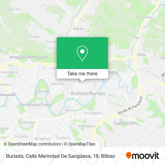 Burlada, Calle Merindad De Sangüesa, 18 map