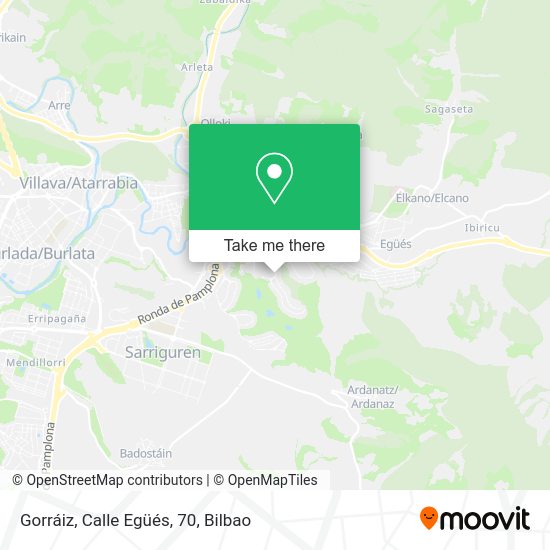 Gorráiz, Calle Egüés, 70 map