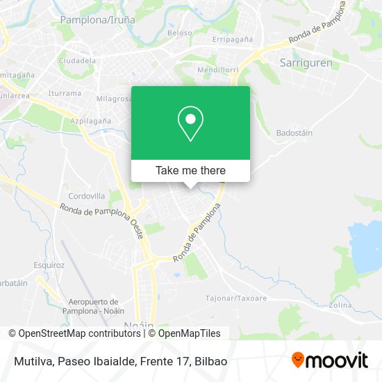 Mutilva, Paseo Ibaialde, Frente 17 map