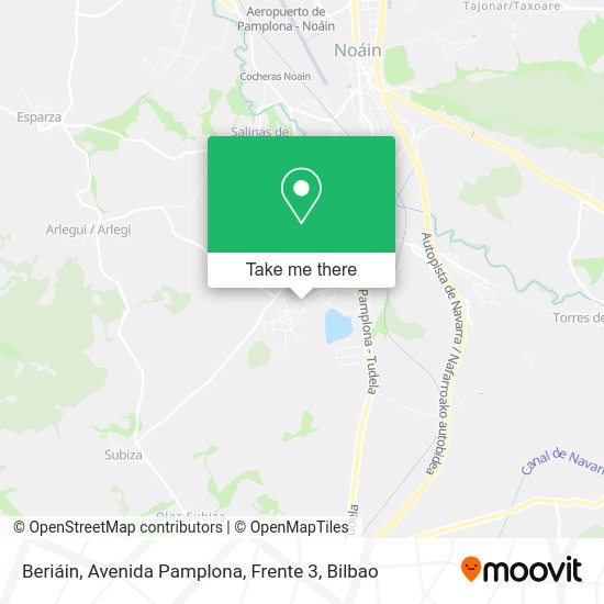 Beriáin, Avenida Pamplona, Frente 3 map
