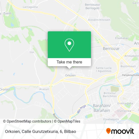 Orkoien, Calle Gurutzetxuria, 6 map