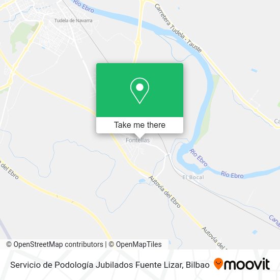 Servicio de Podología Jubilados Fuente Lizar map