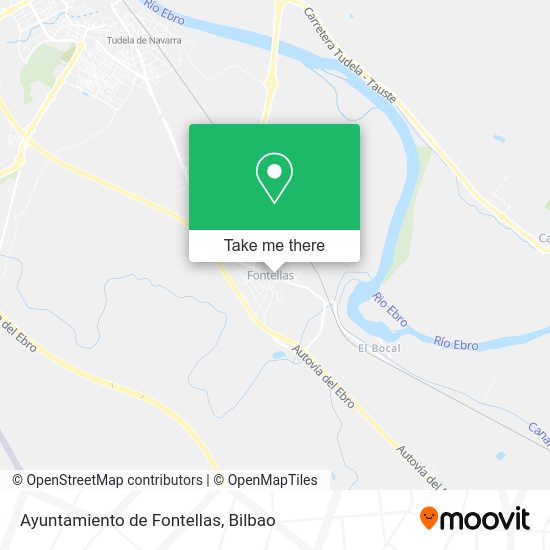 Ayuntamiento de Fontellas map