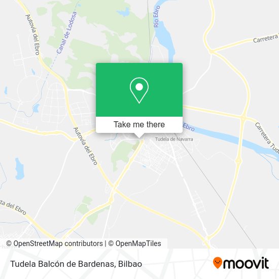 Tudela Balcón de Bardenas map