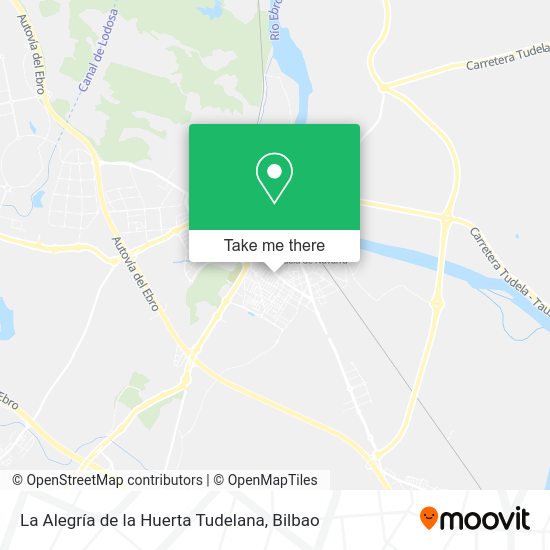 La Alegría de la Huerta Tudelana map