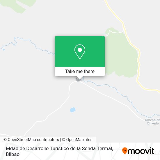 Mdad de Desarrollo Turístico de la Senda Termal map