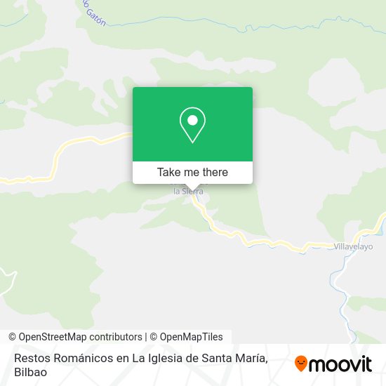 Restos Románicos en La Iglesia de Santa María map
