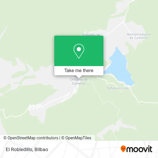 El Robledillo map