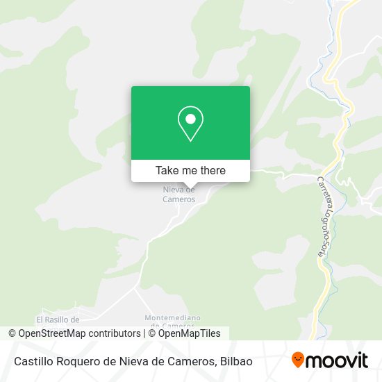 Castillo Roquero de Nieva de Cameros map