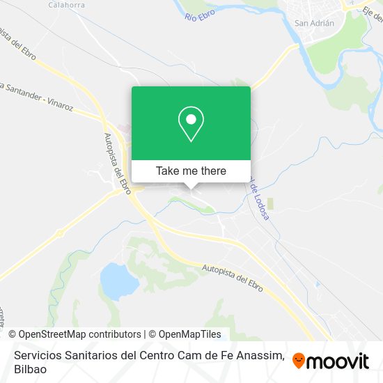 Servicios Sanitarios del Centro Cam de Fe Anassim map