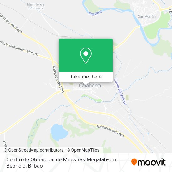 Centro de Obtención de Muestras Megalab-cm Bebricio map