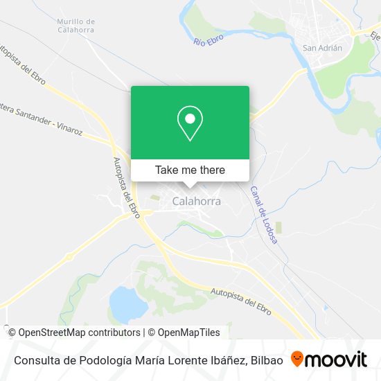 Consulta de Podología María Lorente Ibáñez map