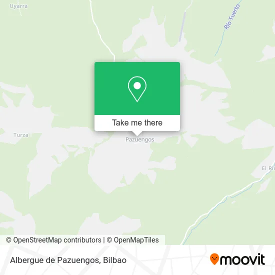 mapa Albergue de Pazuengos