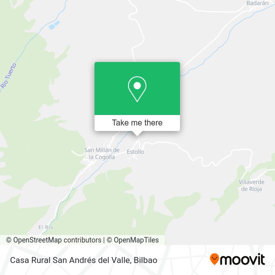 Casa Rural San Andrés del Valle map