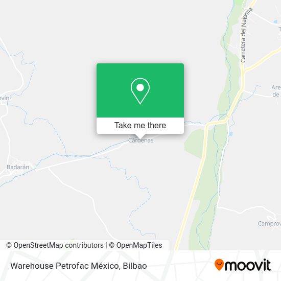 Warehouse Petrofac México map