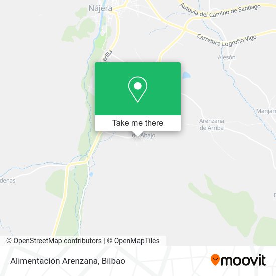 Alimentación Arenzana map