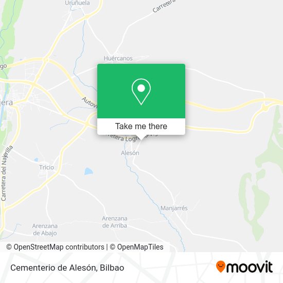 Cementerio de Alesón map