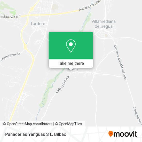 Panaderías Yanguas S L map