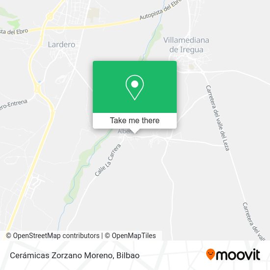 Cerámicas Zorzano Moreno map