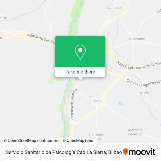 Servicio Sanitario de Psicología Cad La Sierra map