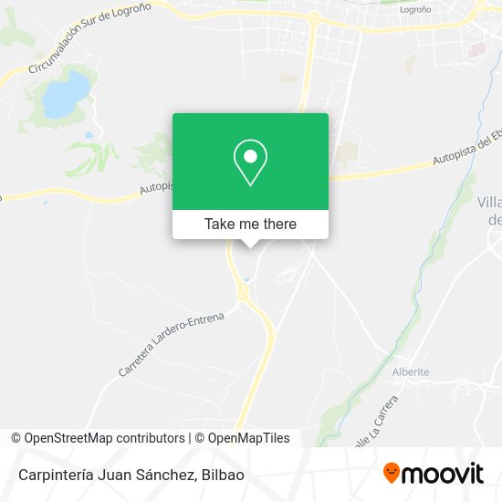 Carpintería Juan Sánchez map