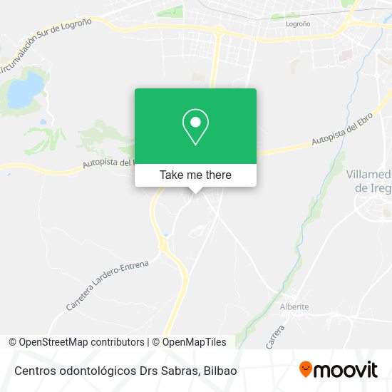 Centros odontológicos Drs Sabras map
