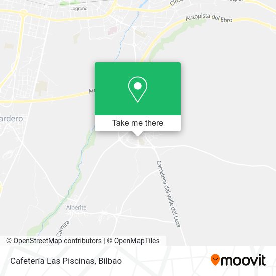 Cafetería Las Piscinas map