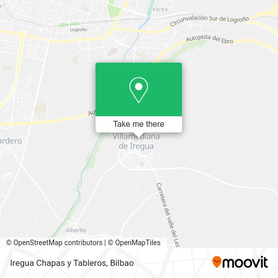 Iregua Chapas y Tableros map