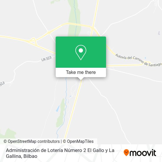 Administración de Lotería Número 2 El Gallo y La Gallina map